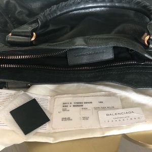 Balenciaga city tote black shoulder bag
